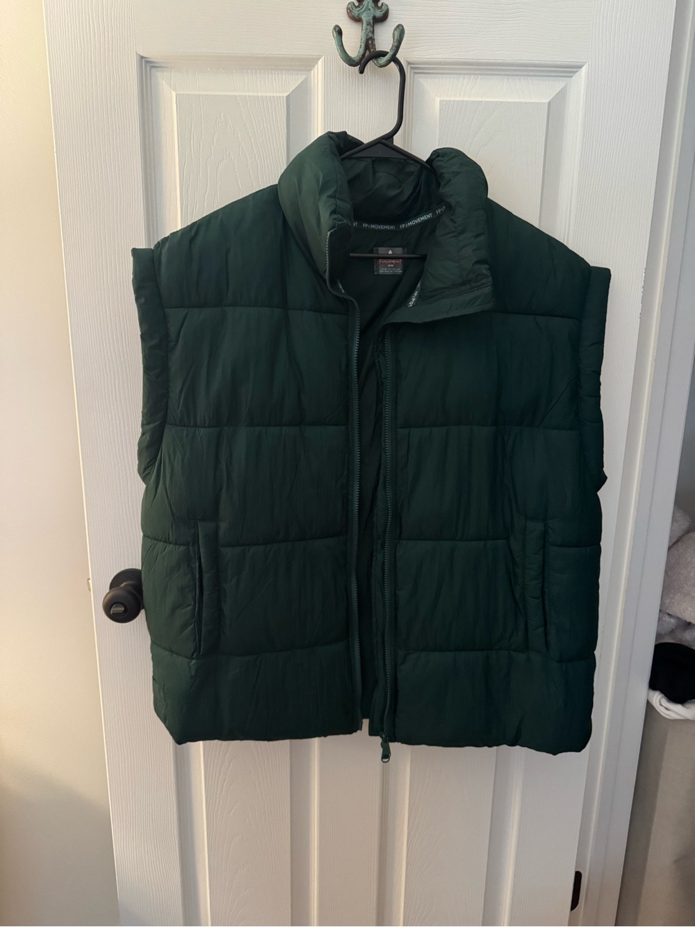 FP Movement by Free People Quilted Puffer Vest - Dark Green